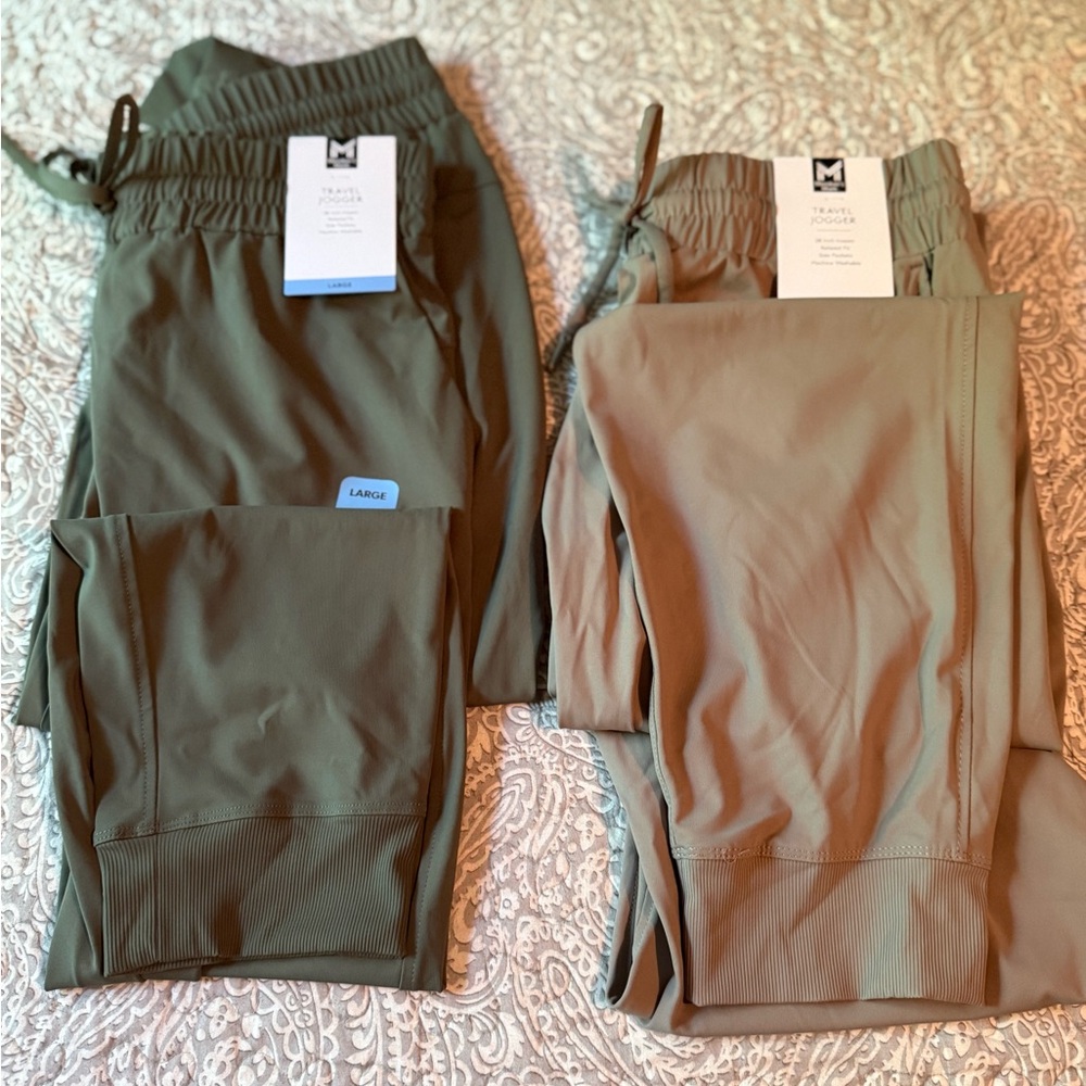 Women’s Olive and Tan Jogger Pants